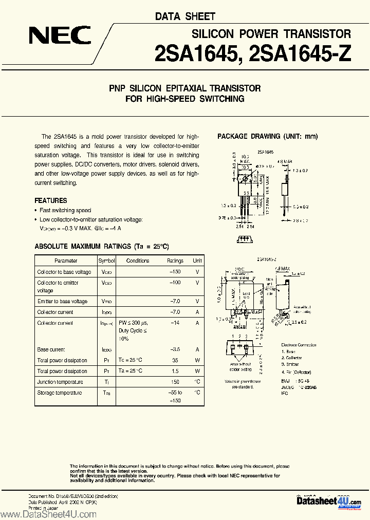 2SA1645_304449.PDF Datasheet