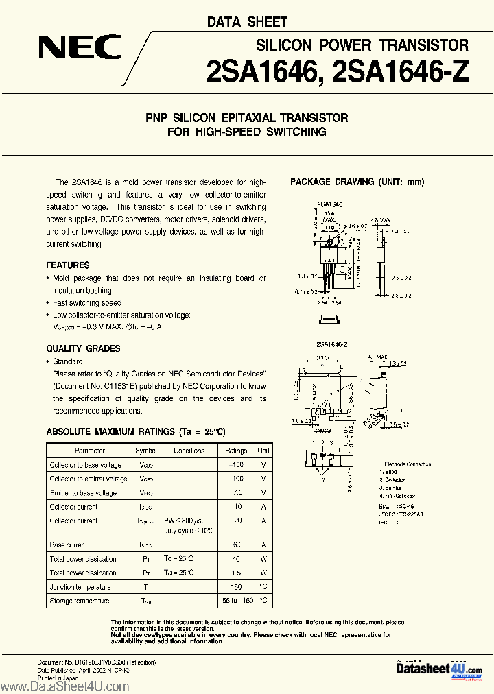2SA1646_304448.PDF Datasheet