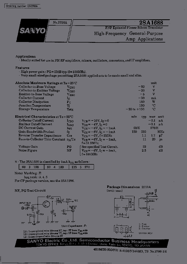 2SA1688_300674.PDF Datasheet