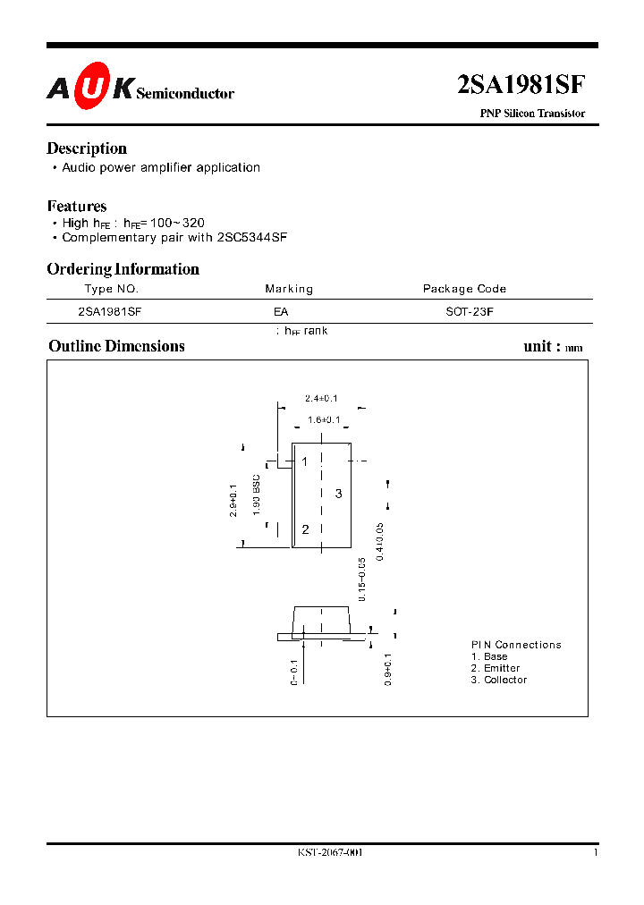 2SA1981SF_286610.PDF Datasheet