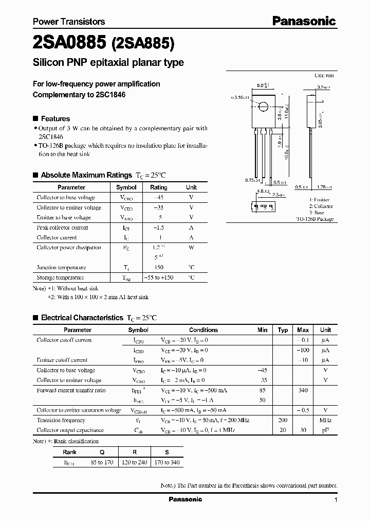 2SA885_263173.PDF Datasheet