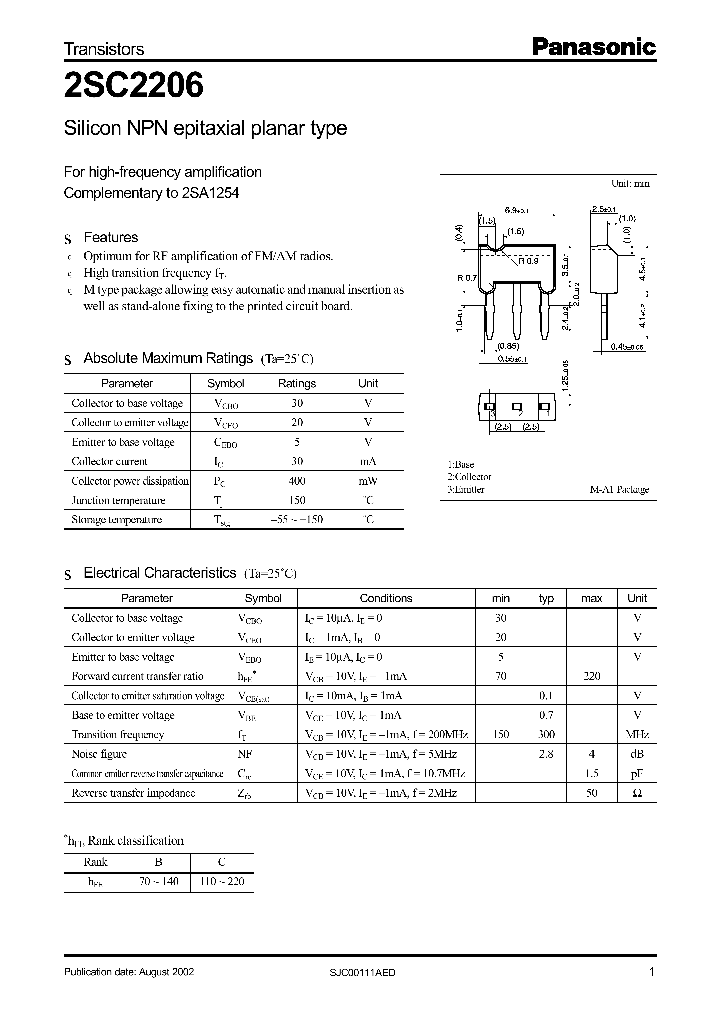 2SC2206_296774.PDF Datasheet