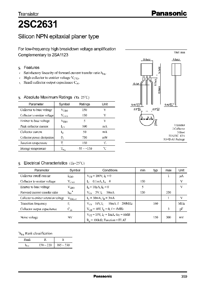 2SC2631_286562.PDF Datasheet