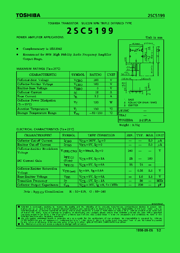 2SC5199_291169.PDF Datasheet