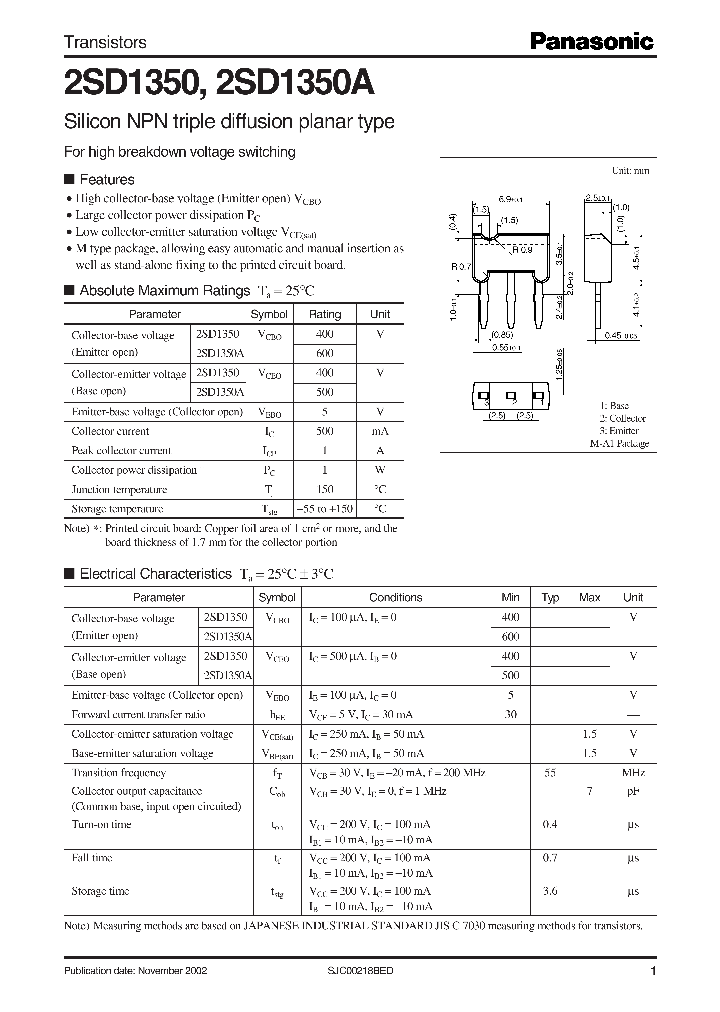 2SD1350_291481.PDF Datasheet