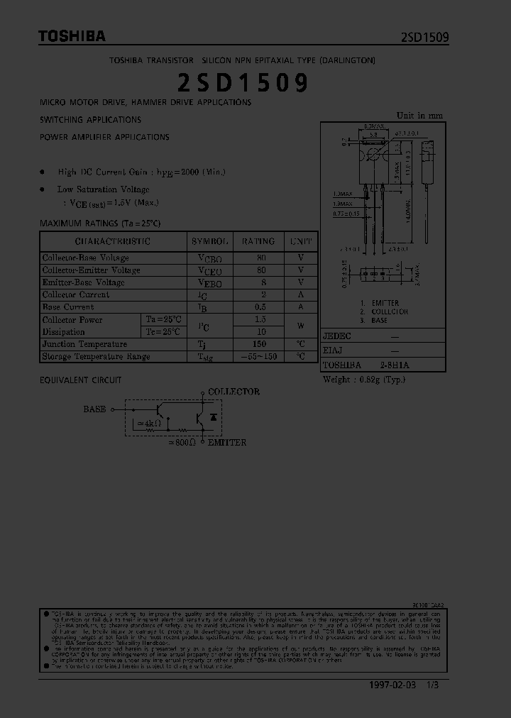 2SD1509_293854.PDF Datasheet