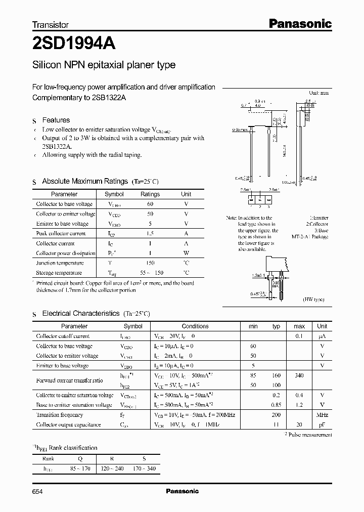 2SD1994A_283201.PDF Datasheet