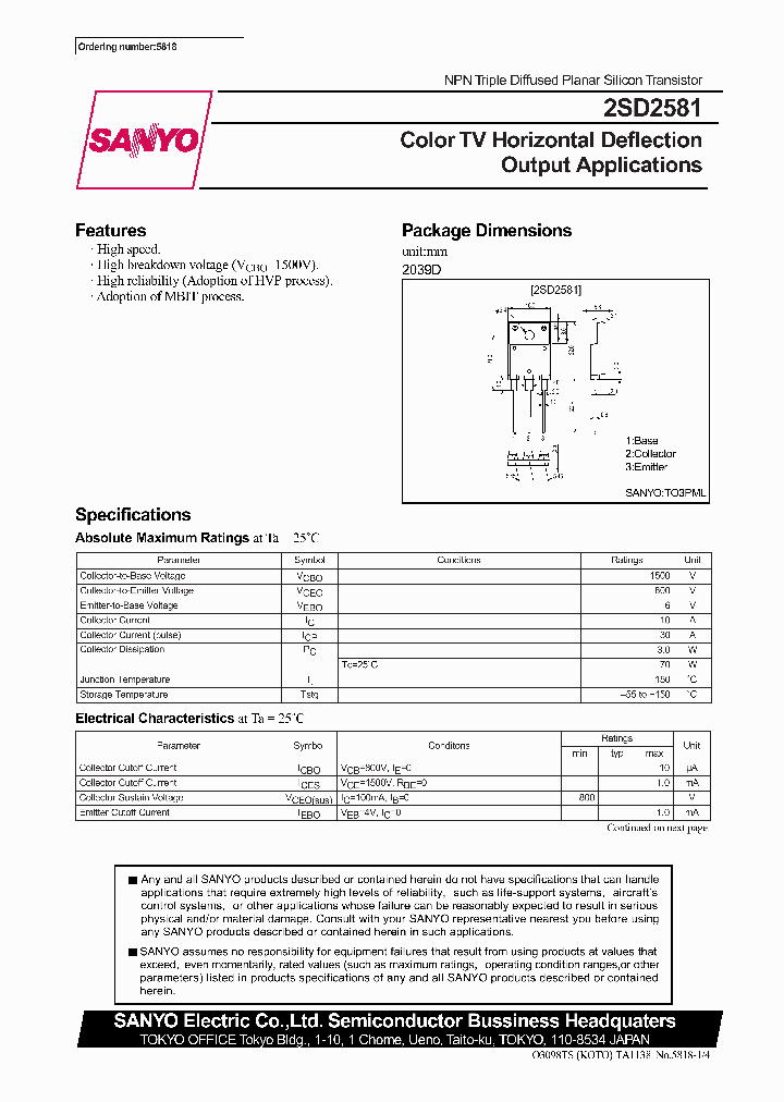 2SD2581_239457.PDF Datasheet