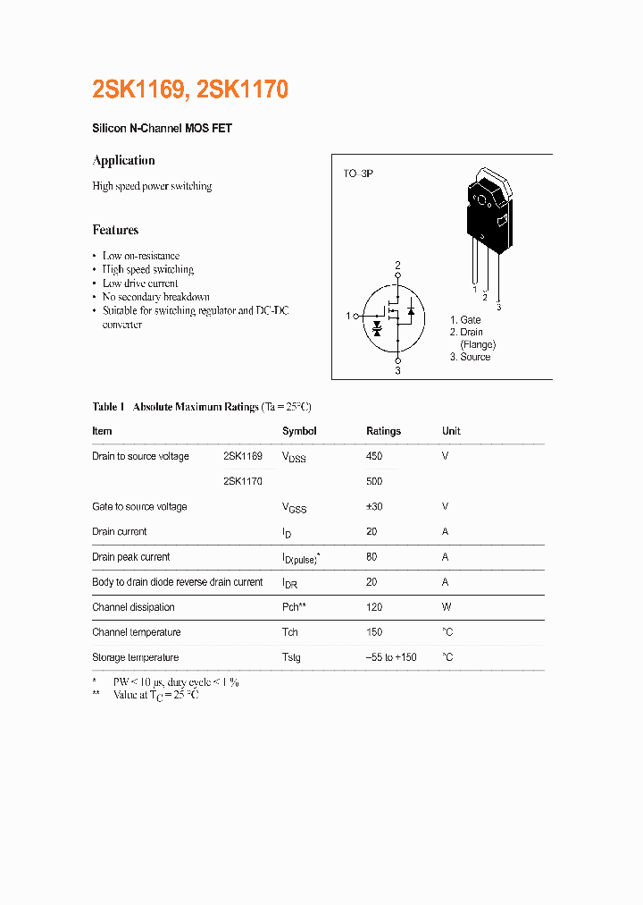 2SK1169_299364.PDF Datasheet