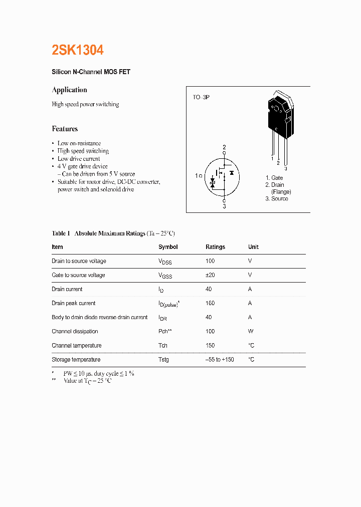 2SK1304_248518.PDF Datasheet