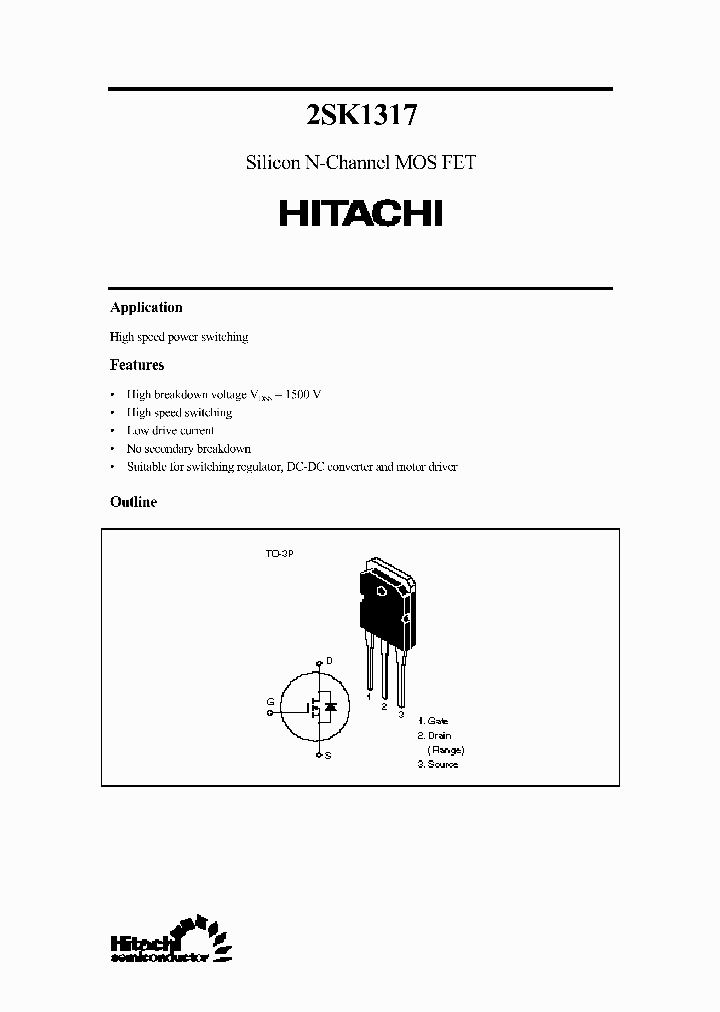 2SK1317_284587.PDF Datasheet