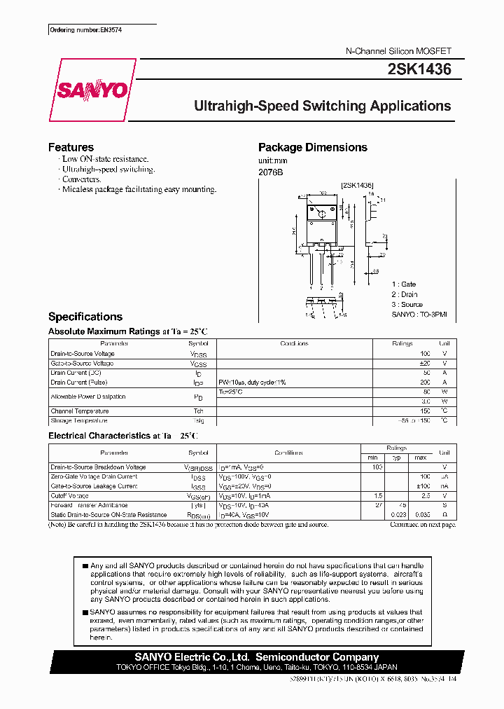 2SK1436_295083.PDF Datasheet