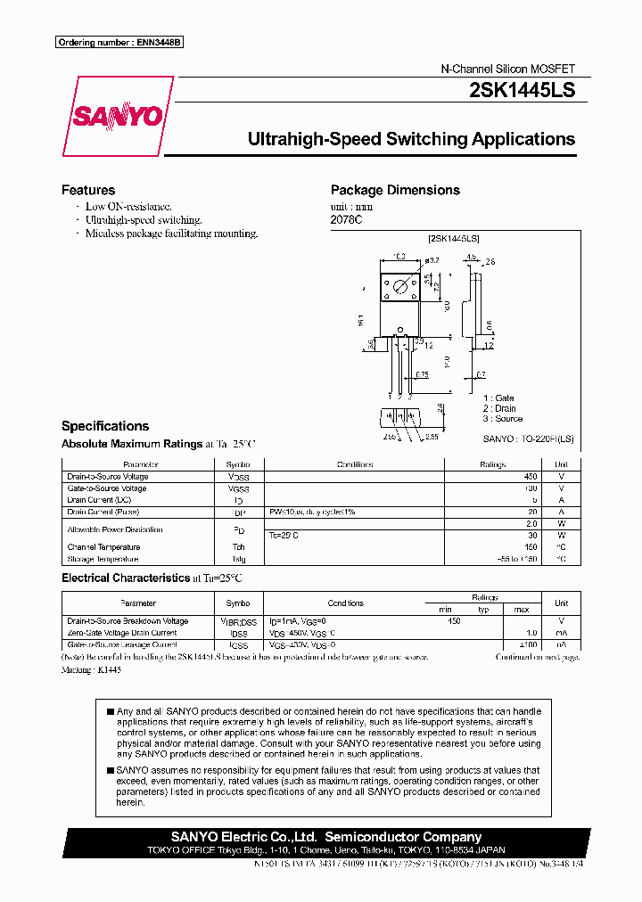 2SK1445LS_295060.PDF Datasheet