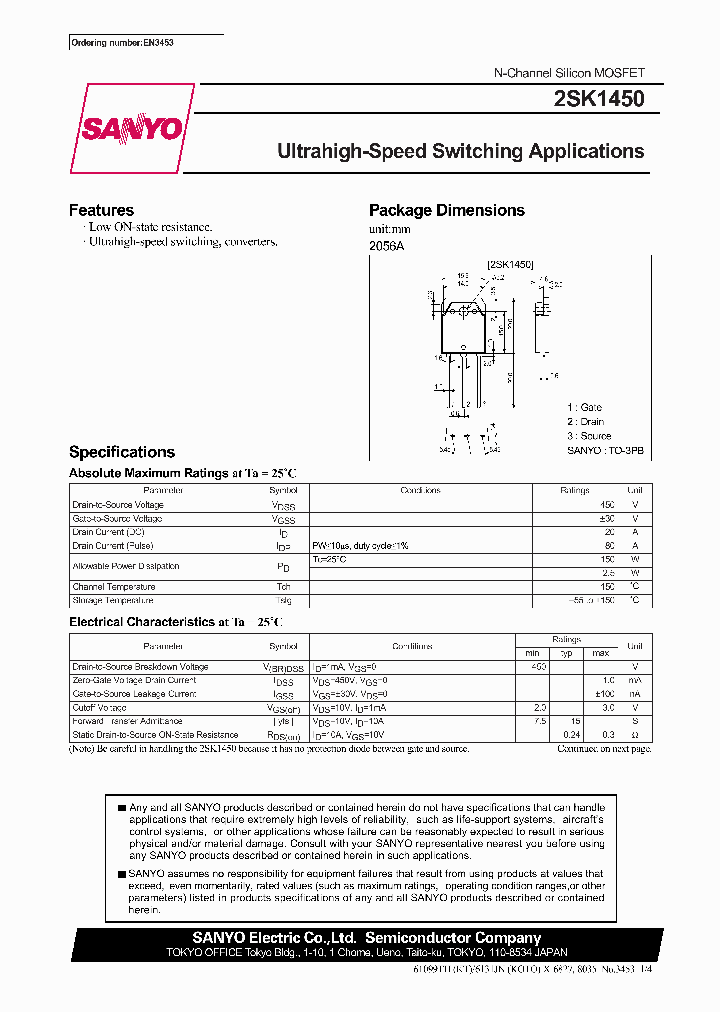 2SK1450_295076.PDF Datasheet
