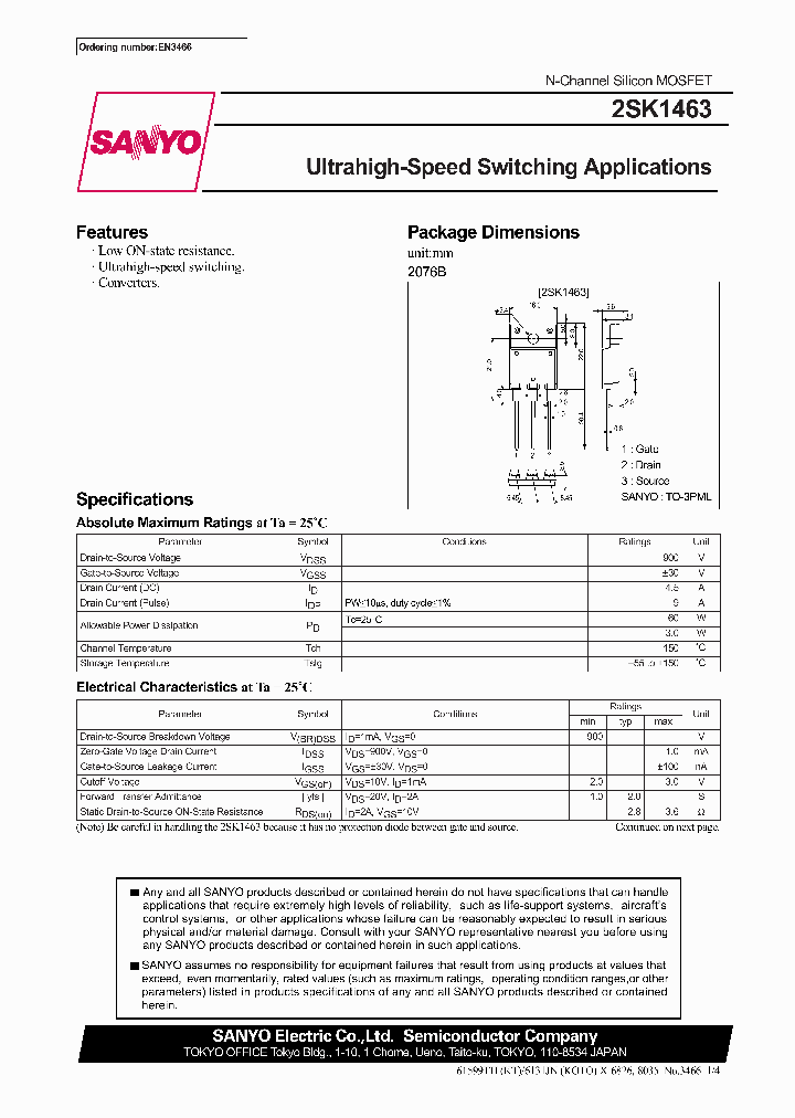 2SK1463_295068.PDF Datasheet