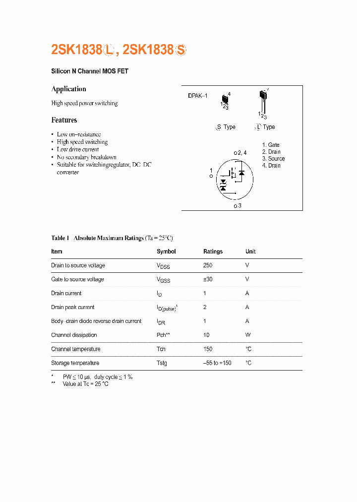 2SK1838_285671.PDF Datasheet