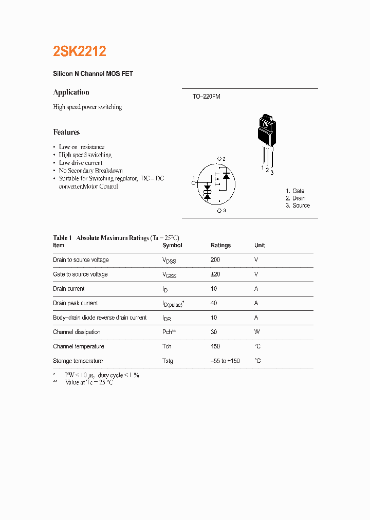 2SK2212_294644.PDF Datasheet
