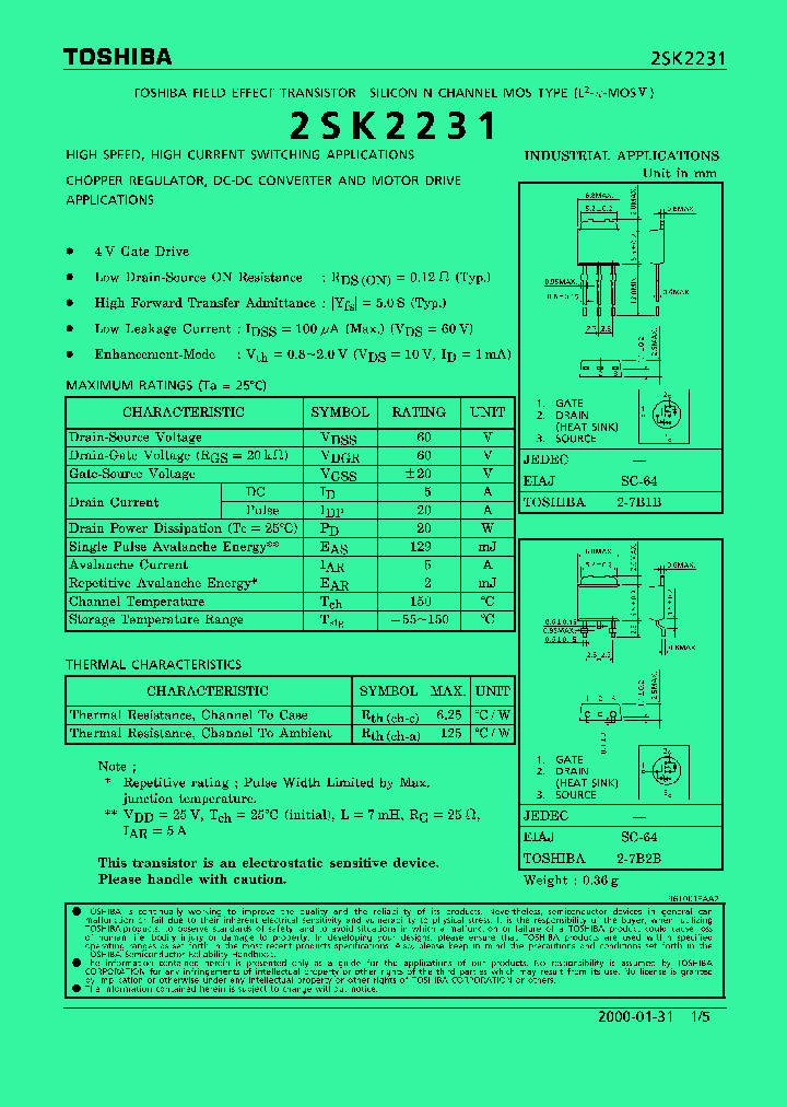 2SK2231_288676.PDF Datasheet