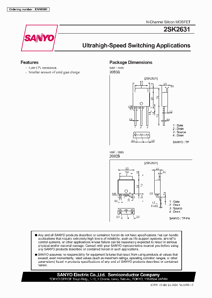 2SK2631_246290.PDF Datasheet