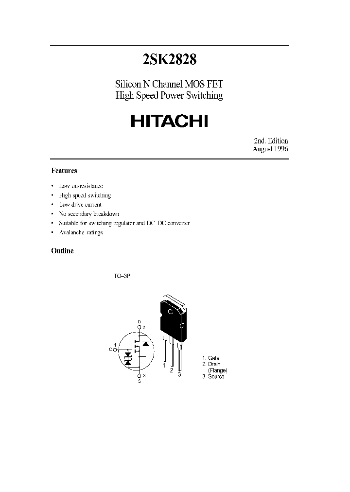 2SK2828_288365.PDF Datasheet