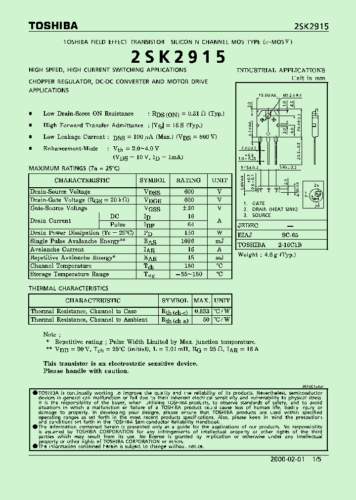 2SK2915_204089.PDF Datasheet