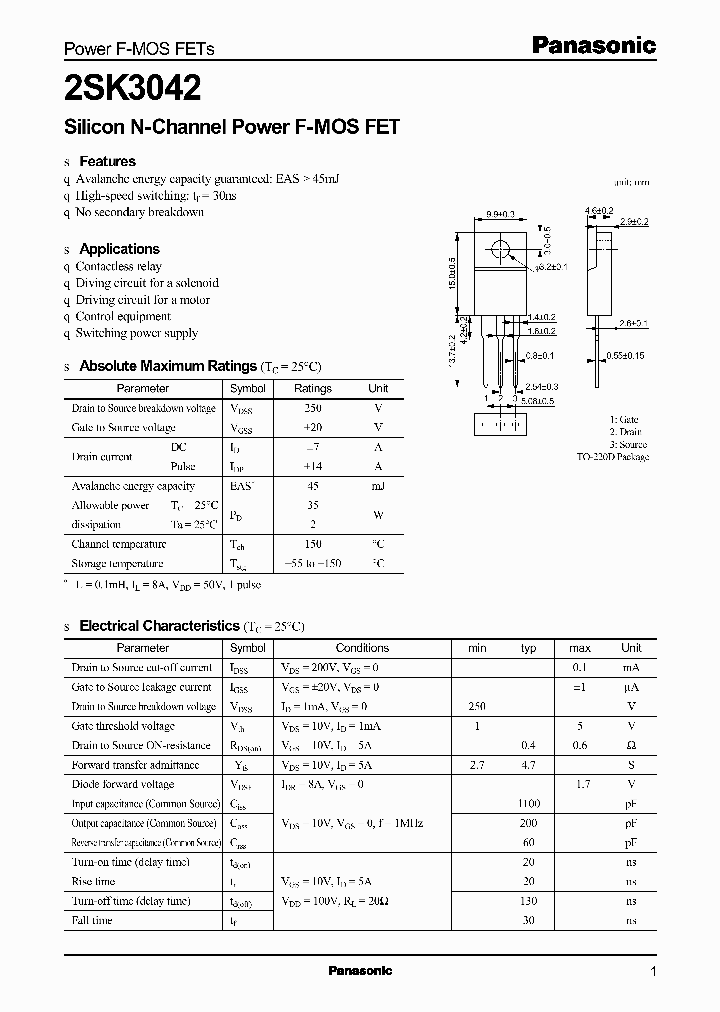 2SK3042_207195.PDF Datasheet
