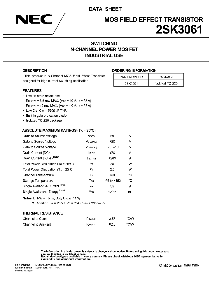2SK3061_297048.PDF Datasheet