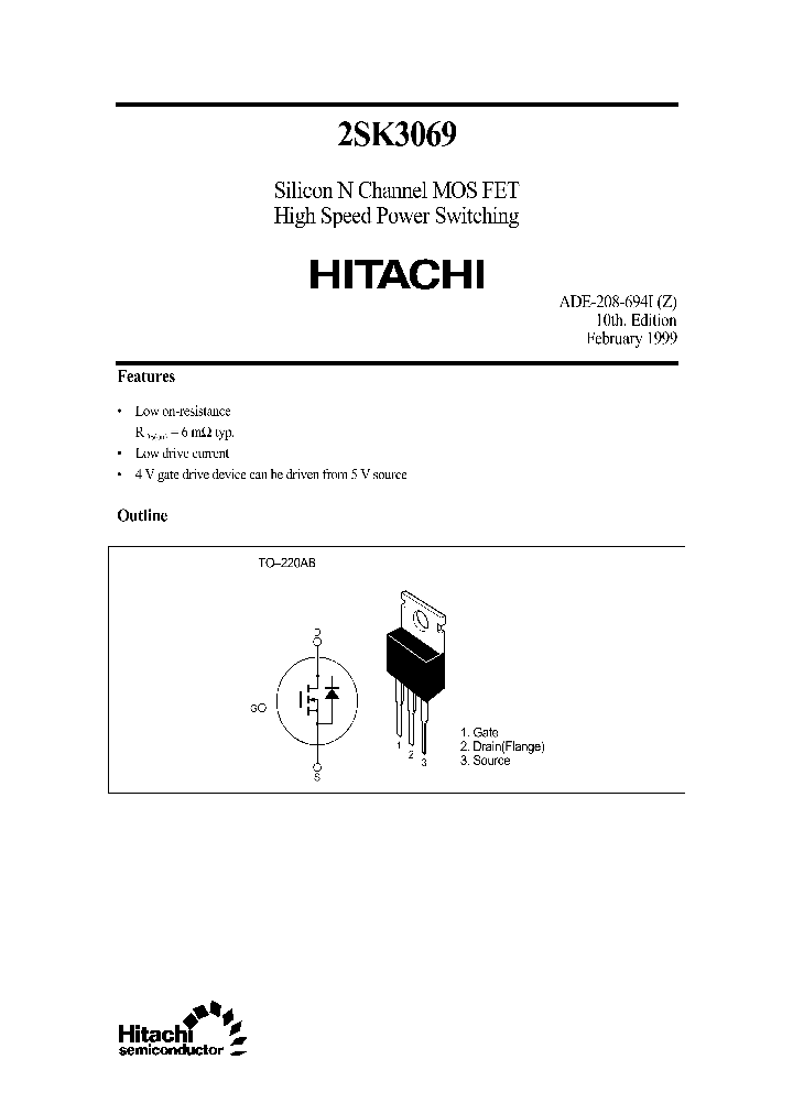 2SK3069_272045.PDF Datasheet
