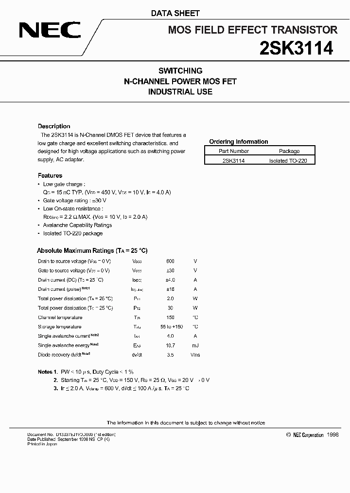 2SK3114_204897.PDF Datasheet
