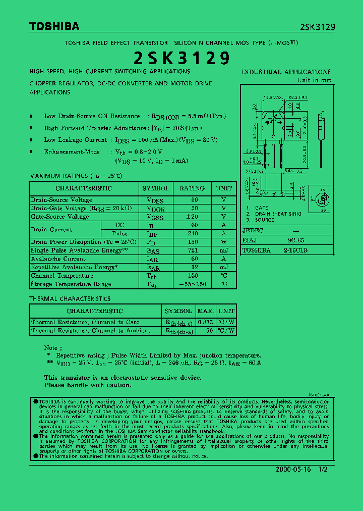 2SK3129_250760.PDF Datasheet