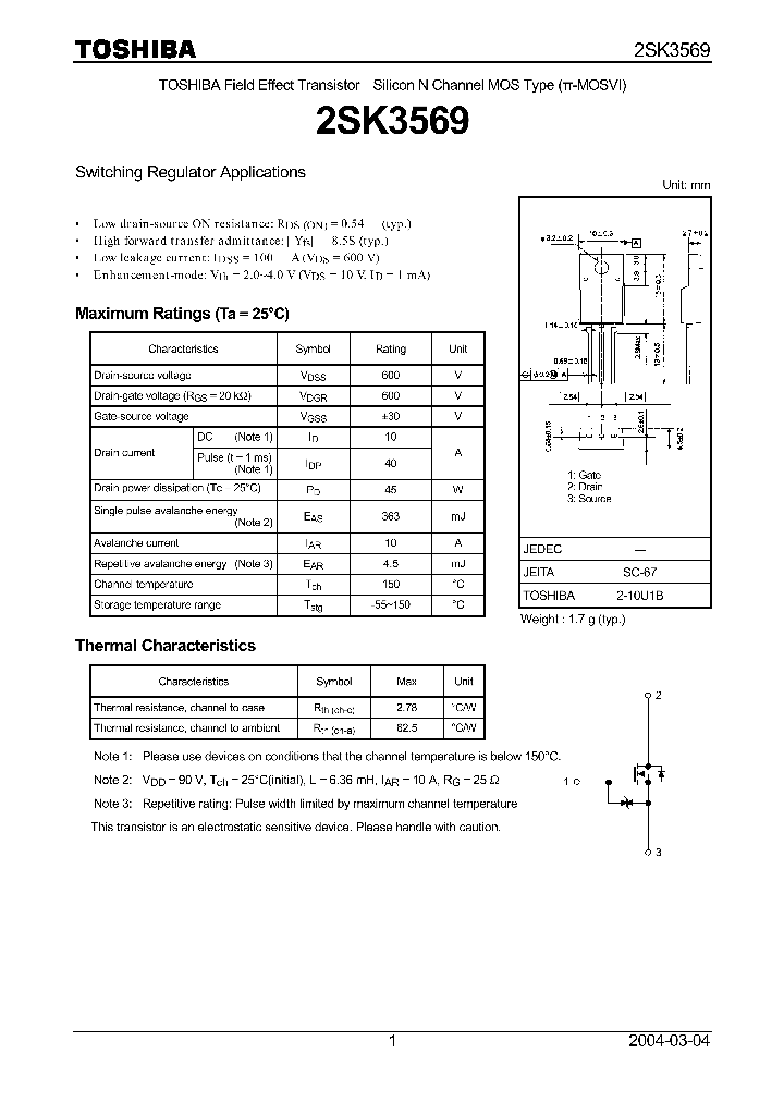 2SK3569_269700.PDF Datasheet