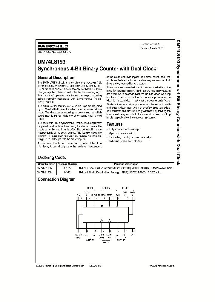74LS193_44952.PDF Datasheet