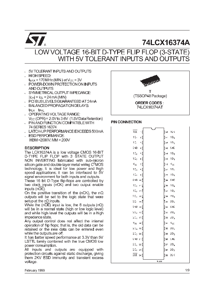 74LCX16374A_295622.PDF Datasheet