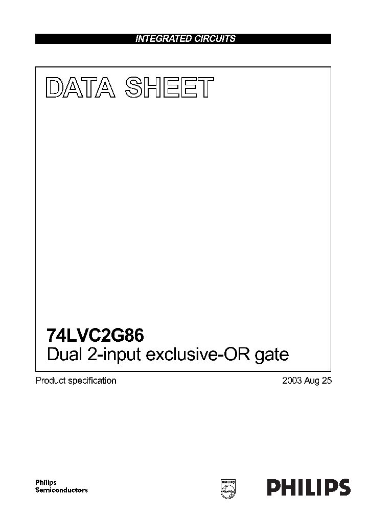 74LVC2G86_293117.PDF Datasheet