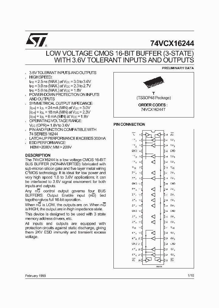 74VCX16244_287564.PDF Datasheet