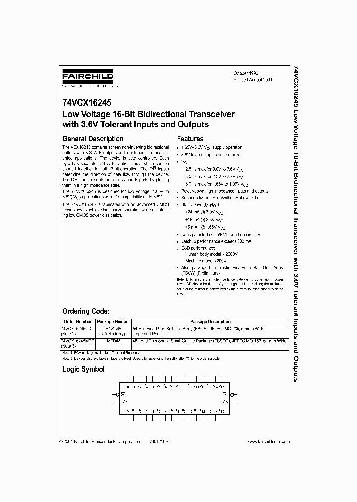 74VCX16245_283255.PDF Datasheet