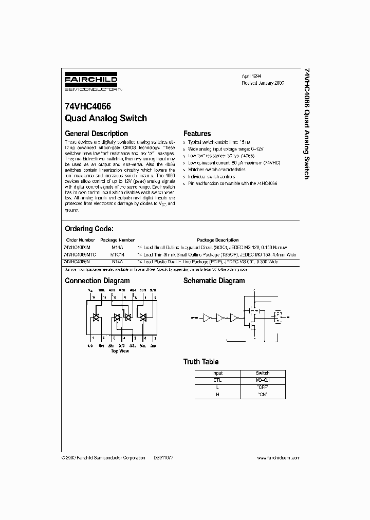 74VHC4066_278830.PDF Datasheet