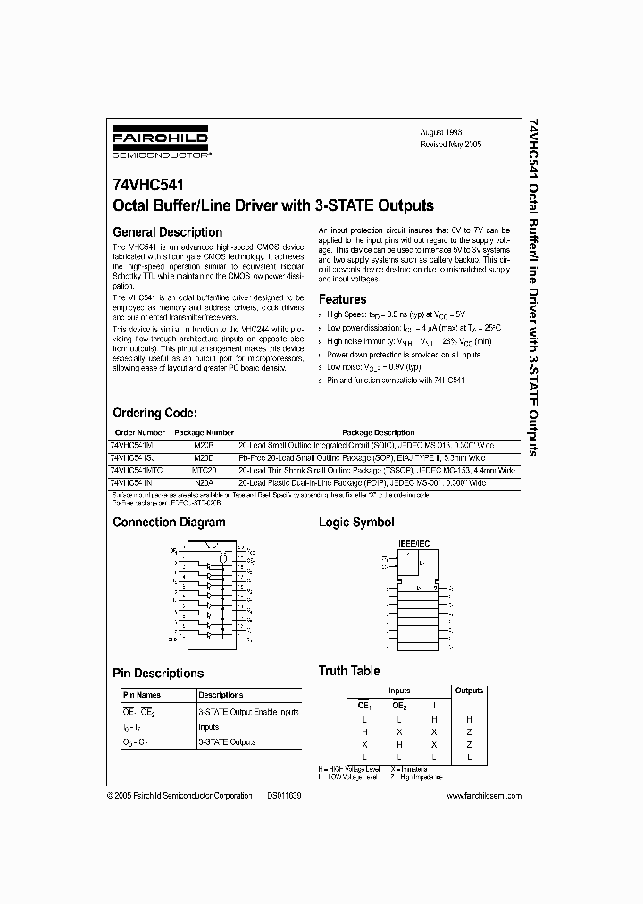74VHC541_270382.PDF Datasheet