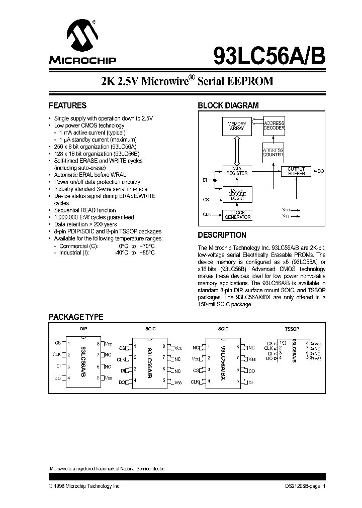 93LC56B_291918.PDF Datasheet