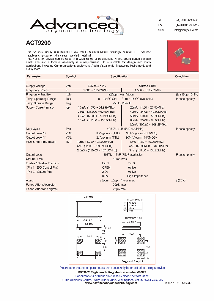ACT9200_284462.PDF Datasheet