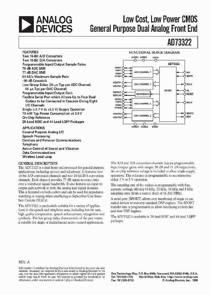 AD73322_272600.PDF Datasheet