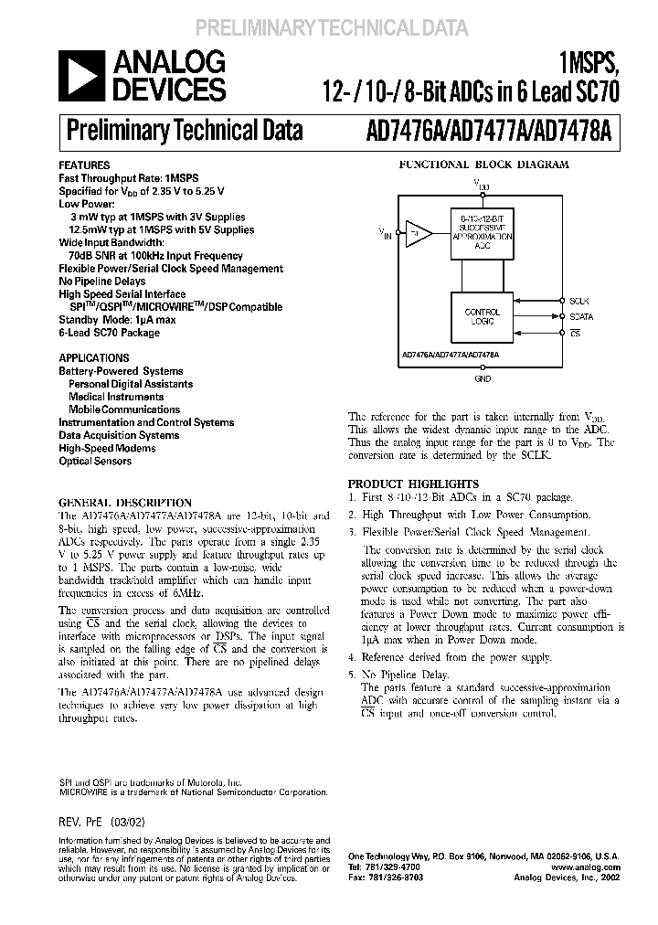 AD7476A_200984.PDF Datasheet