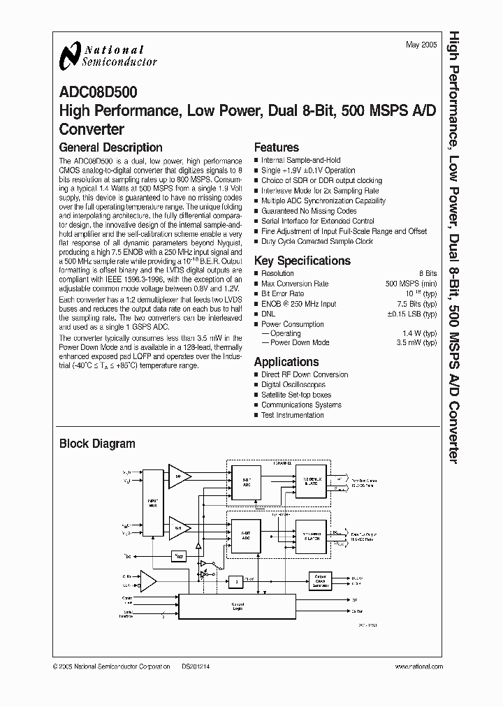 ADC08D500NBSP_294173.PDF Datasheet