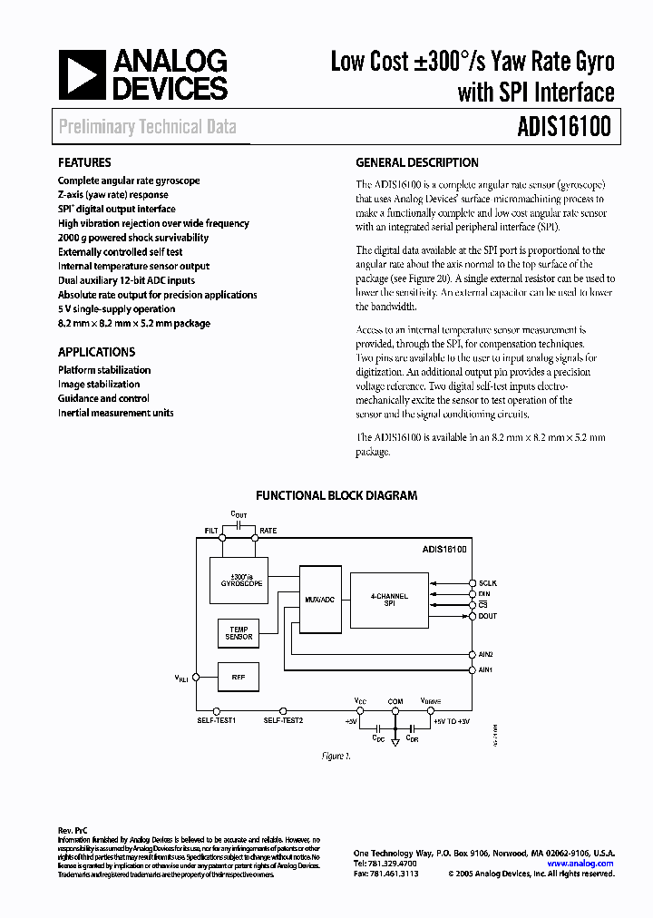 ADIS16100_280645.PDF Datasheet