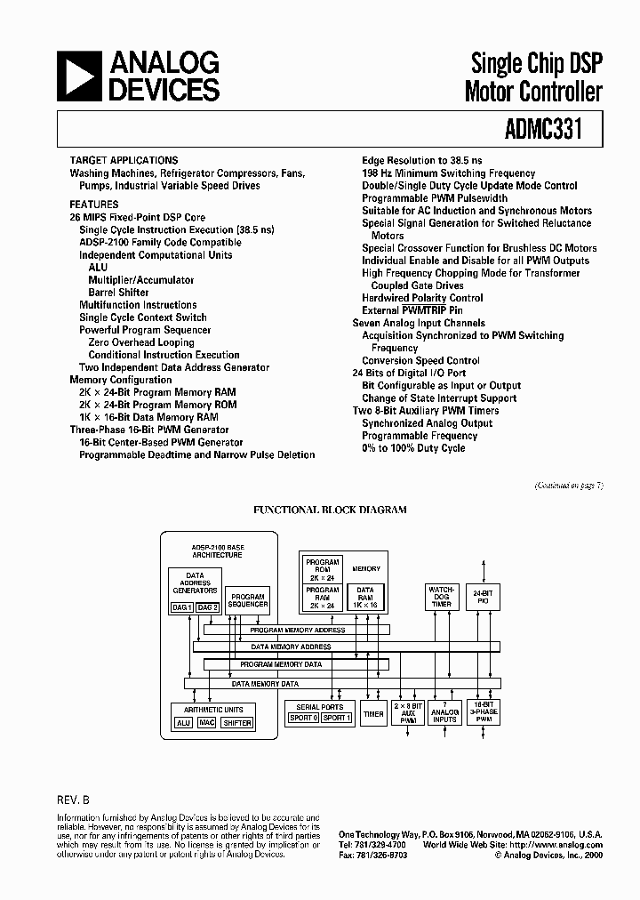 ADMC331_274190.PDF Datasheet