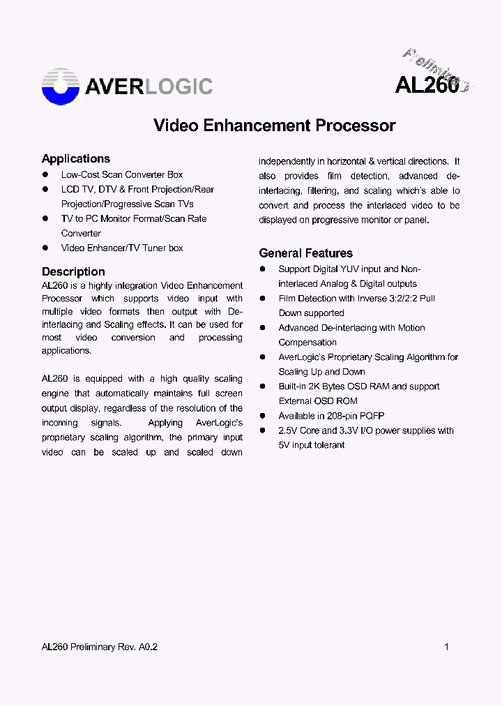 AL260_239158.PDF Datasheet