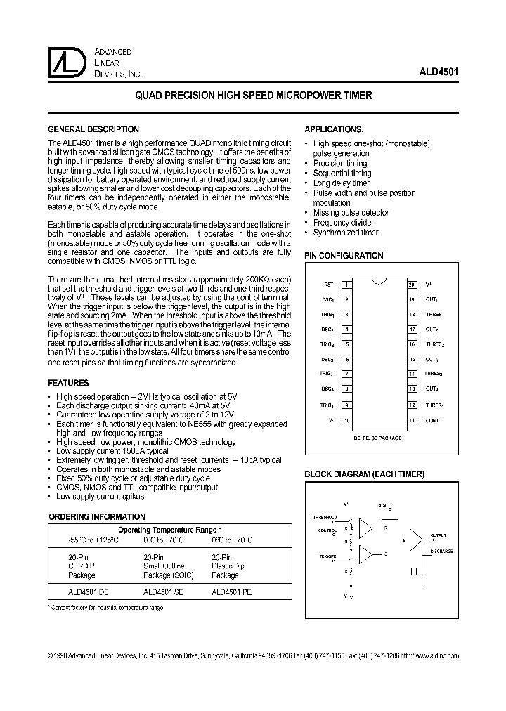 ALD4501DE_272812.PDF Datasheet