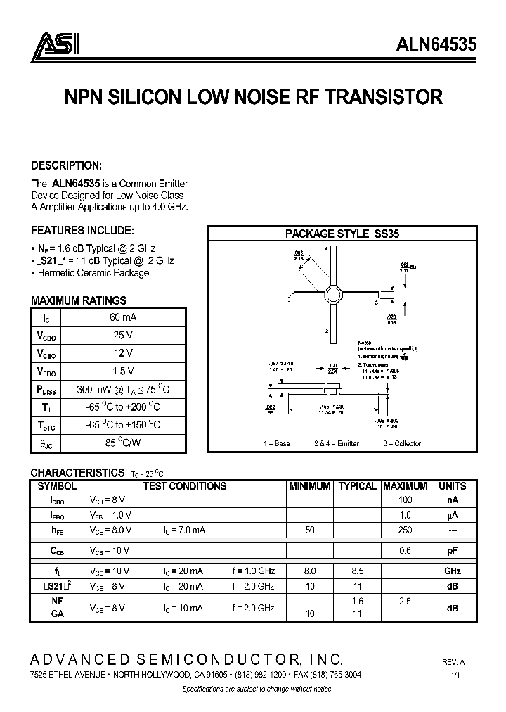 ALN64535_289705.PDF Datasheet