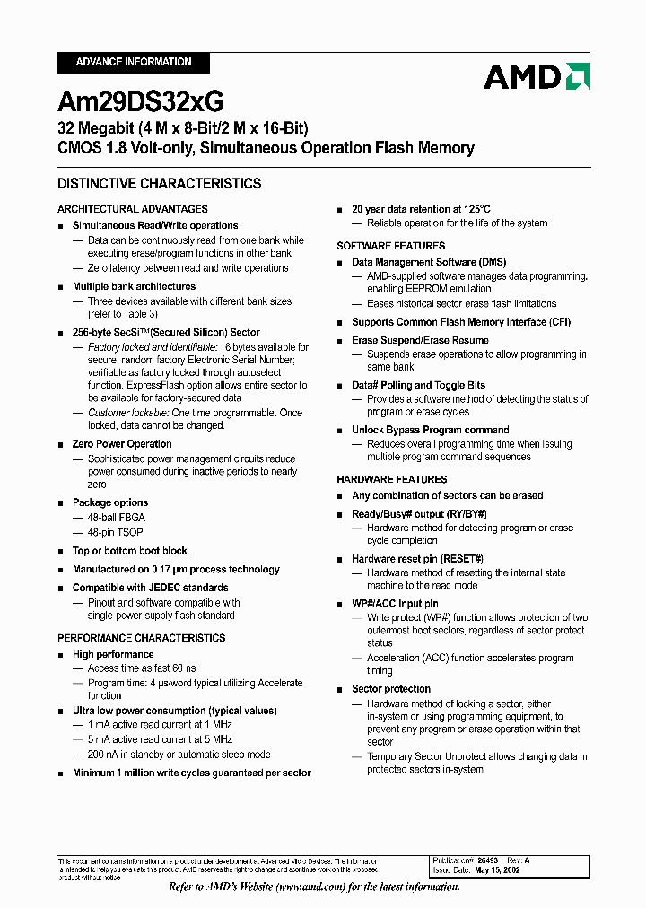 AM29DS32XG_242317.PDF Datasheet
