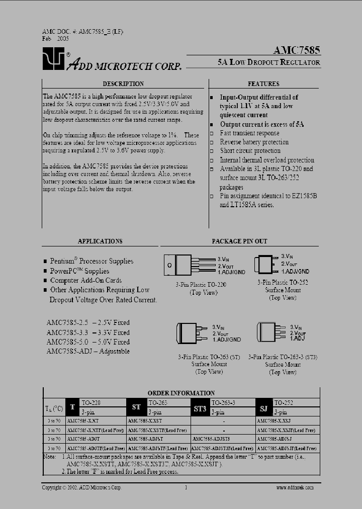 AMC7585_295939.PDF Datasheet